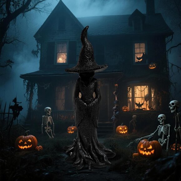 8" Halloween Cracker Barrel Retro Magician Fantasy Ornament Festival Decoration - Picture 2 of 7